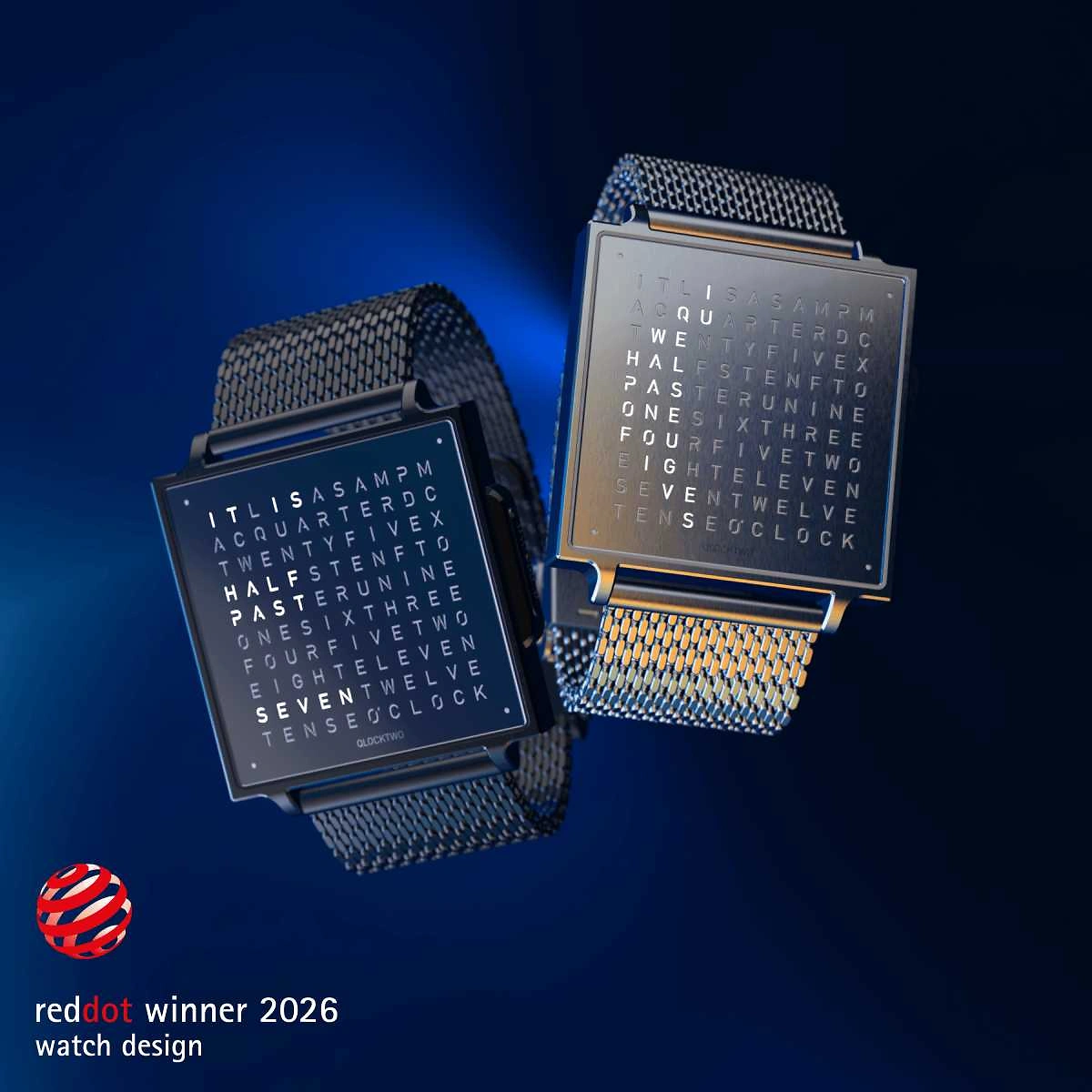 QLOCKTWO Wrist - Fine Steel