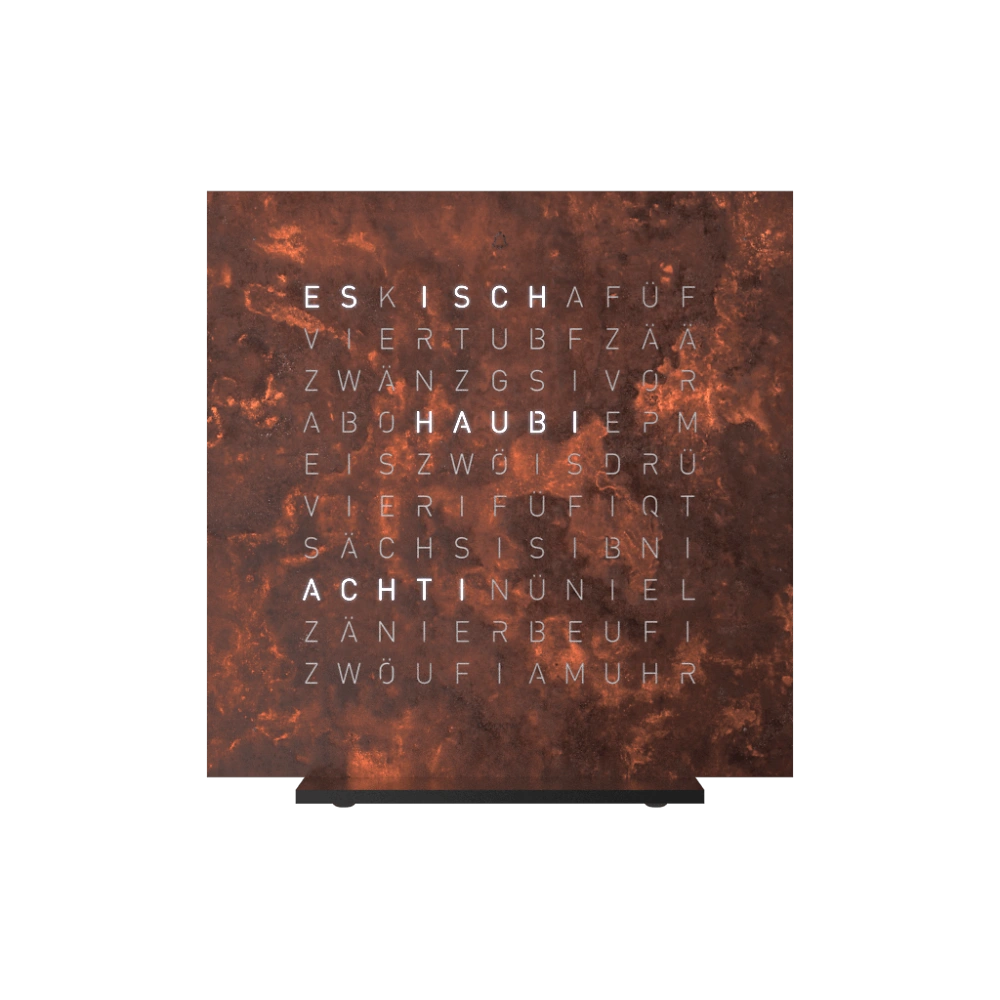 QLOCKTWO EARTH 13.5 - Creator's Edition Rust