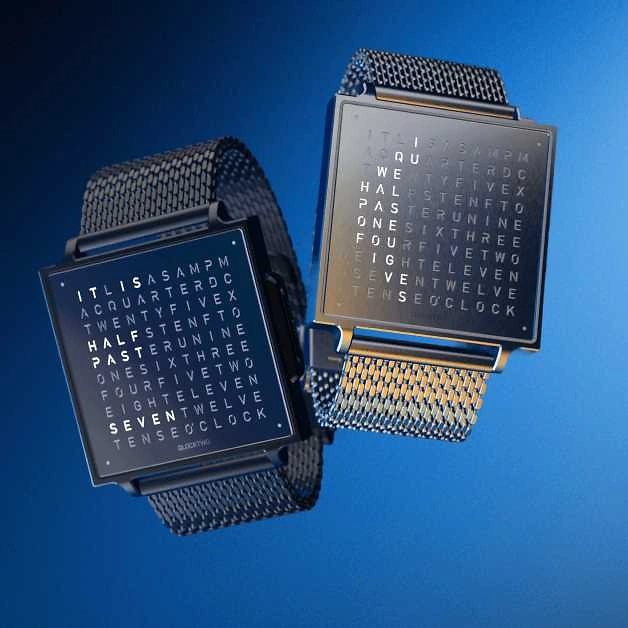 QLOCKTWO Wrist - Fine Steel
