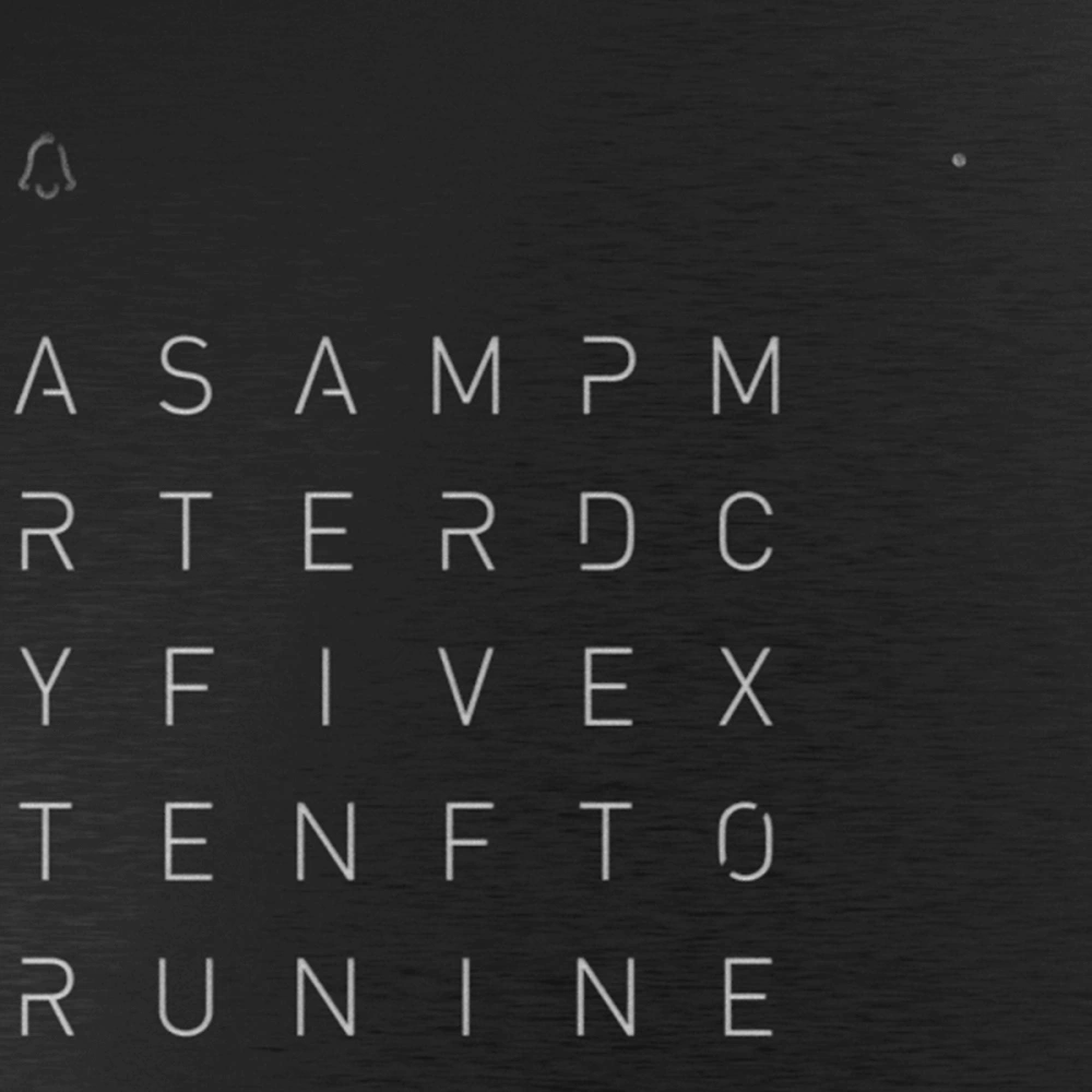 QLOCKTWO EARTH 13.5 - Deep Black