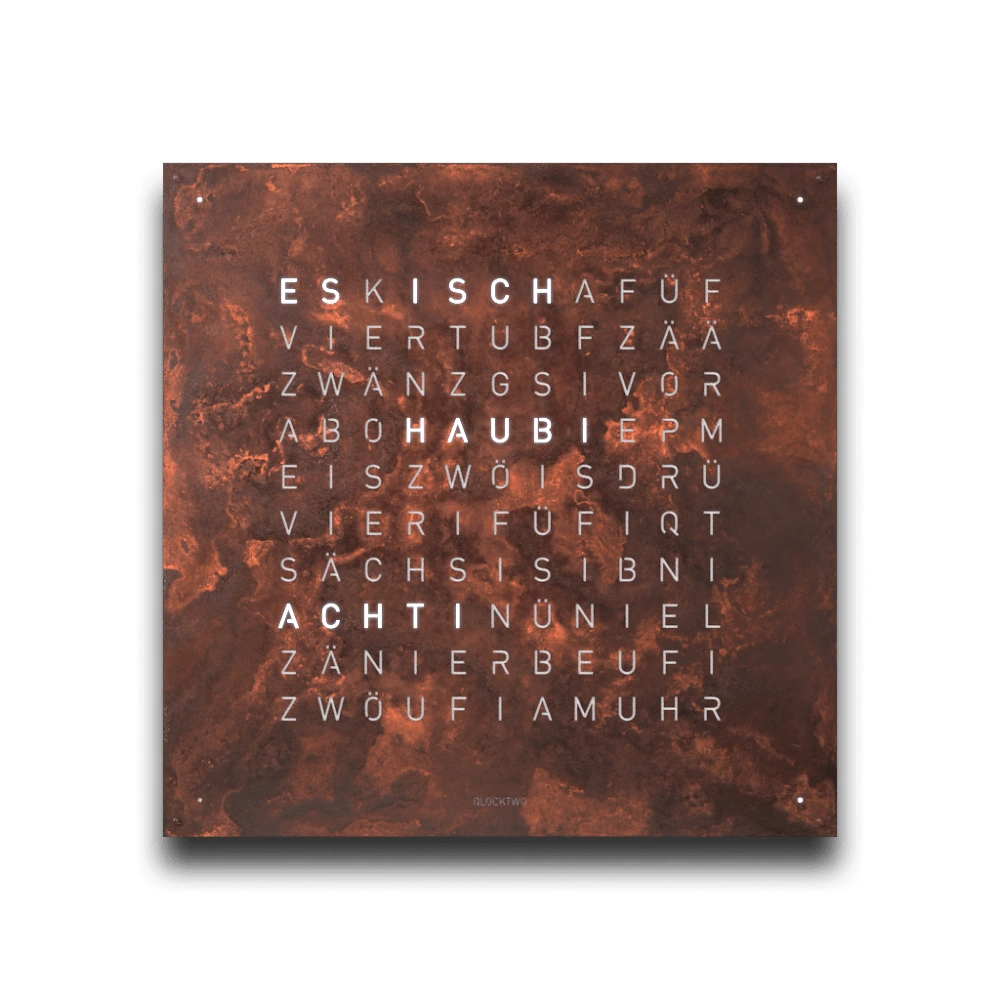 QLOCKTWO EARTH 45 - Creator's Edition Rust