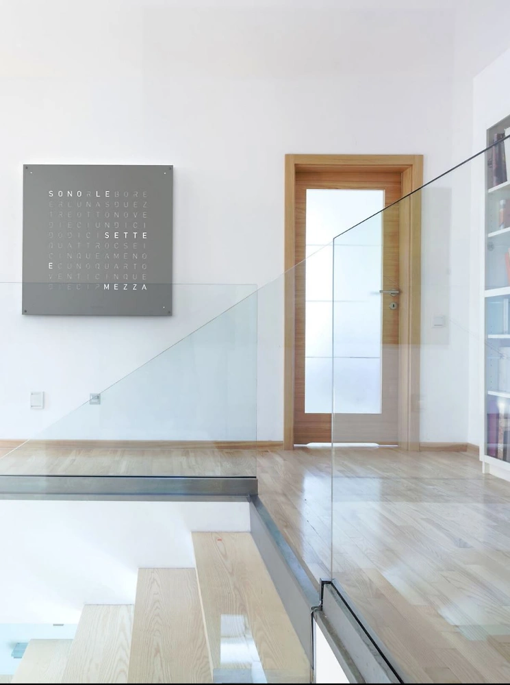 QLOCKTWO EARTH 90 - Grey Pepper