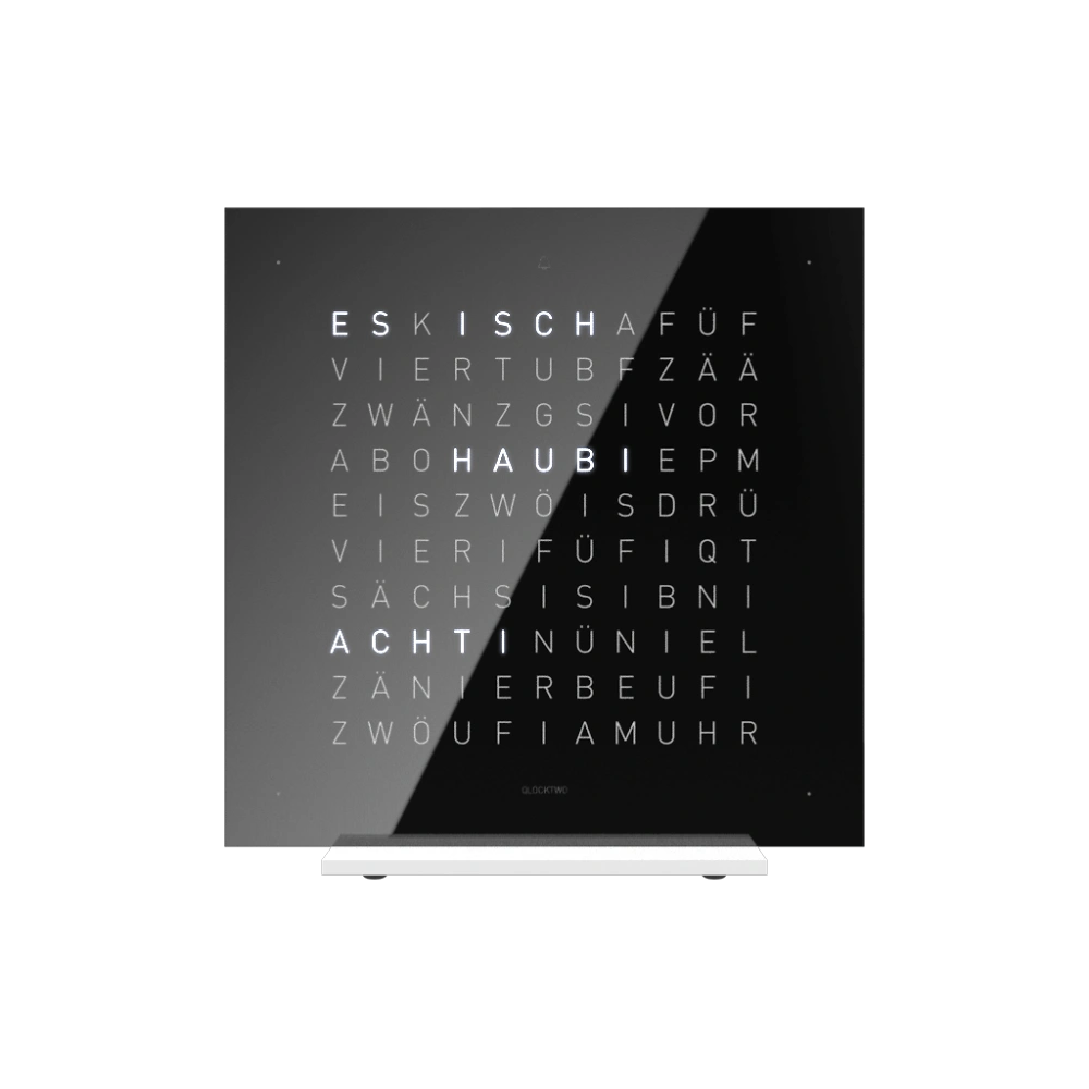 QLOCKTWO FRONTCOVER EARTH 13.5 - Black Ice Tea