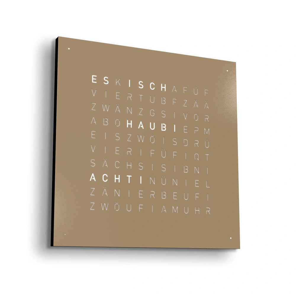 QLOCKTWO EARTH 90 - Hazelnut