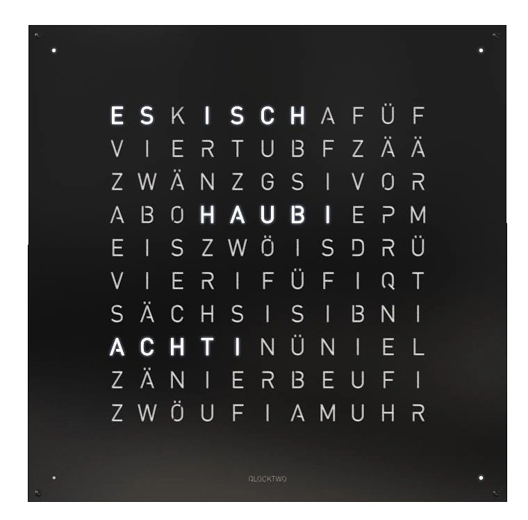 QLOCKTWO EARTH 90 - Black Pepper