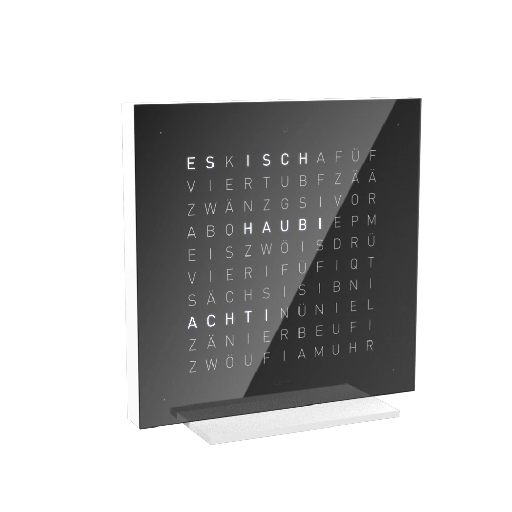 QLOCKTWO FRONTCOVER EARTH 13.5 - Black Ice Tea