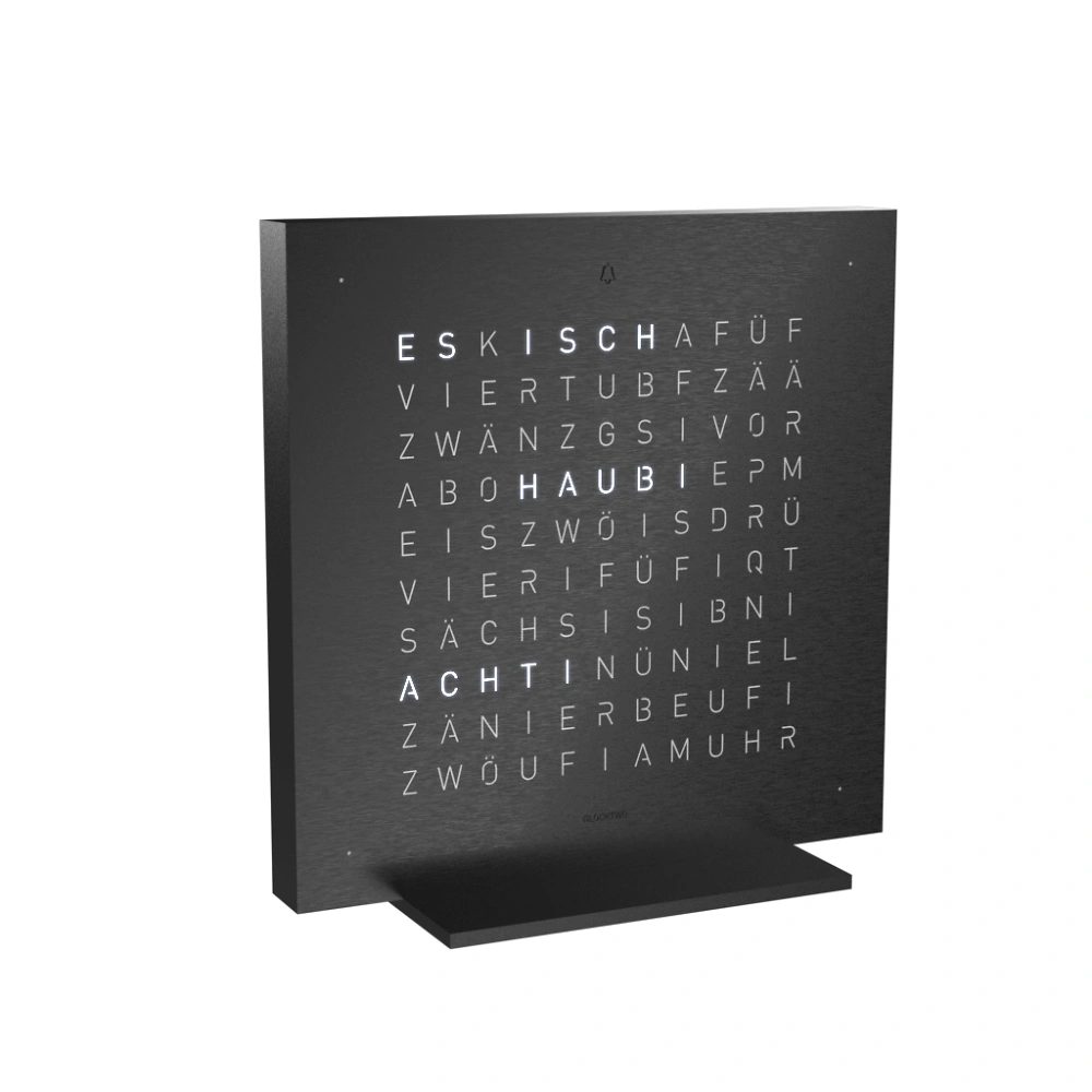 QLOCKTWO EARTH 13.5 - Deep Black