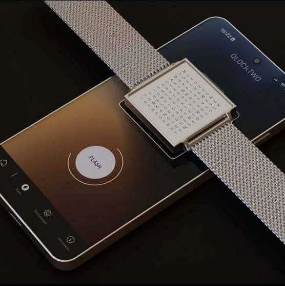 QLOCKTWO Wrist - Fine Steel