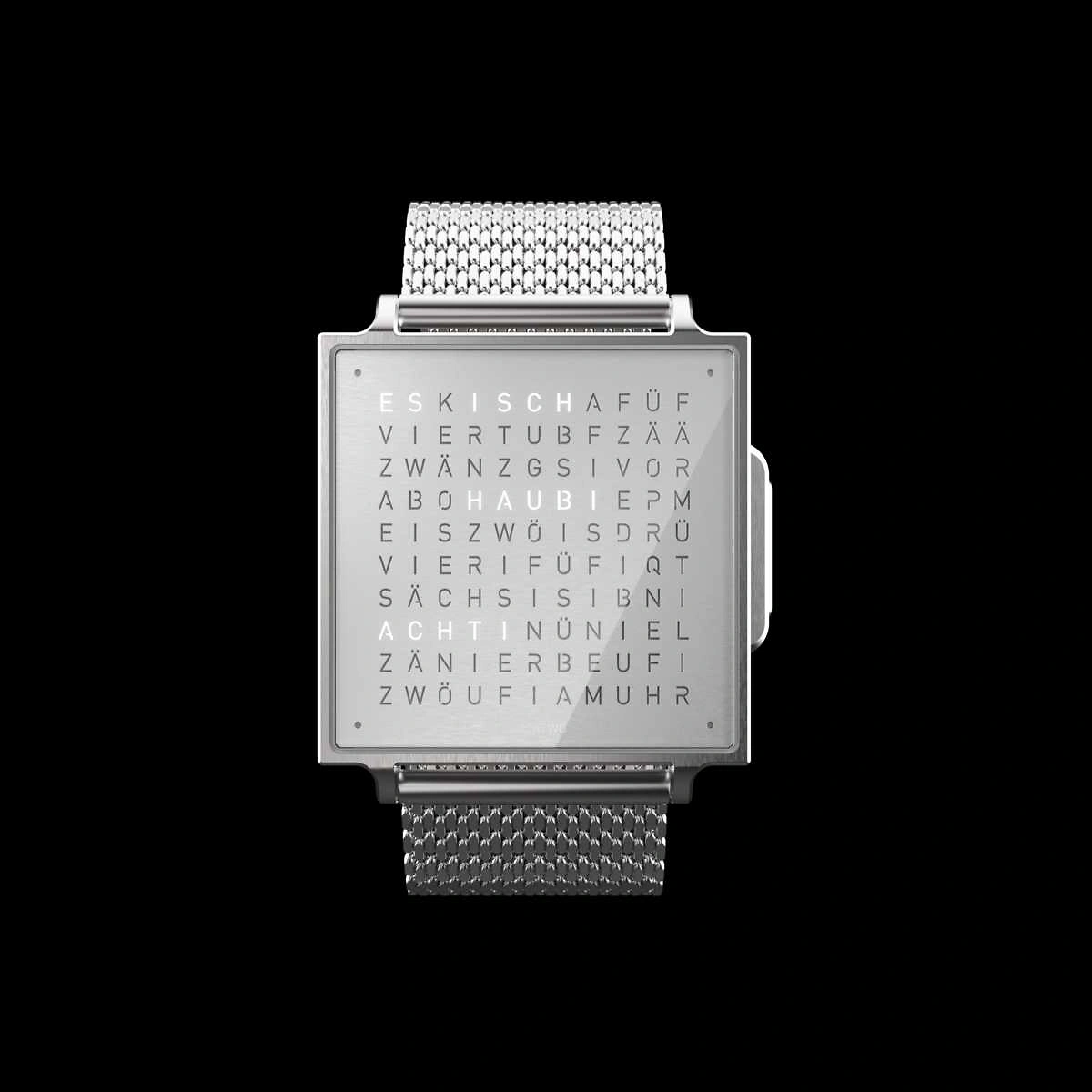 QLOCKTWO Wrist - Fine Steel