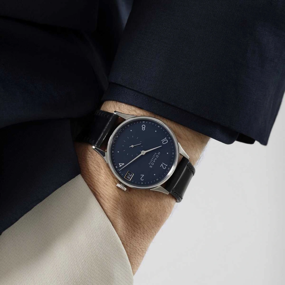 NOMOS Minimatik - 39 Datum blau