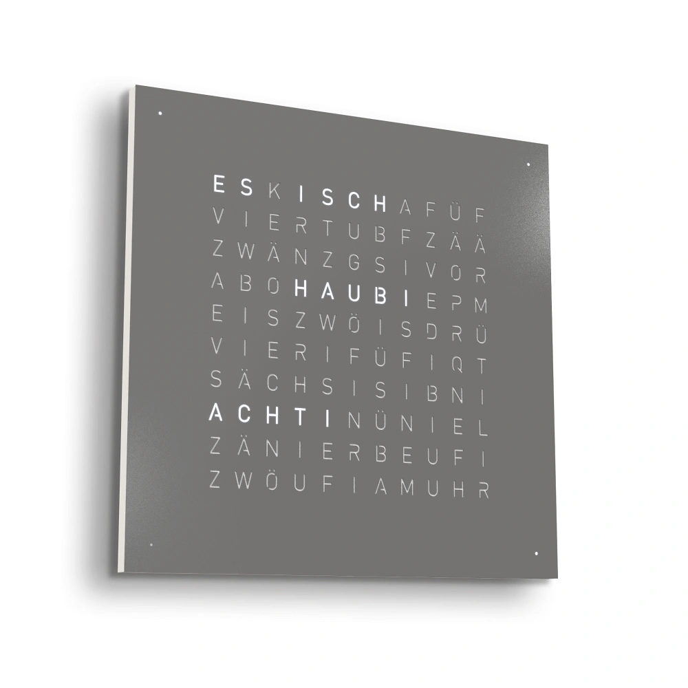 QLOCKTWO EARTH 45 - Grey Pepper