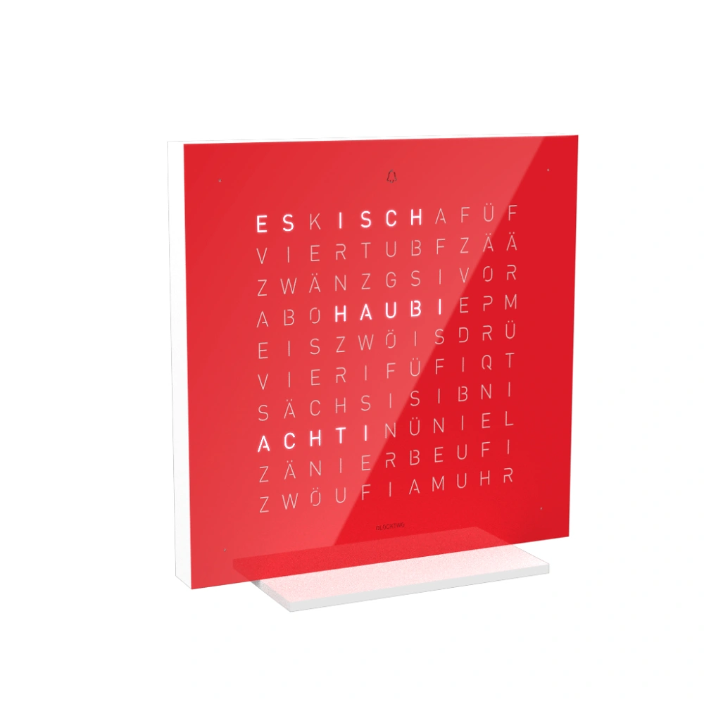 QLOCKTWO FRONTCOVER EARTH 13.5 - Cherry Cake