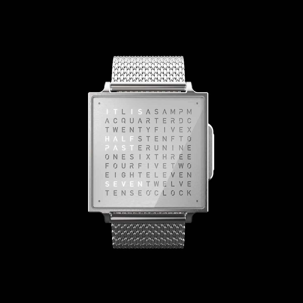 QLOCKTWO Wrist - Fine Steel