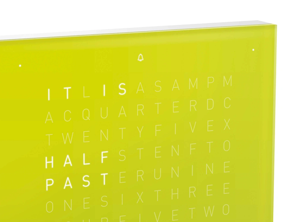 QLOCKTWO FRONTCOVER EARTH 13.5 - Lime Jucie