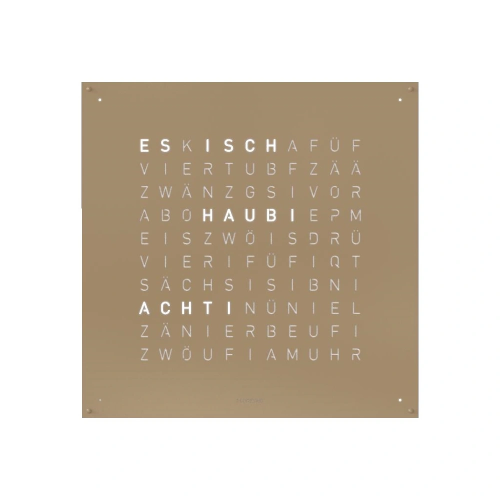 QLOCKTWO EARTH 90 - Hazelnut