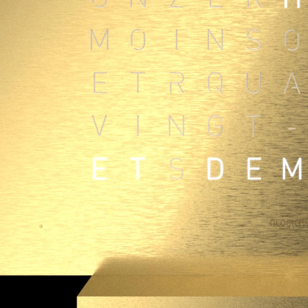 QLOCKTWO EARTH 13.5 - Creator's Edition Golden Legend