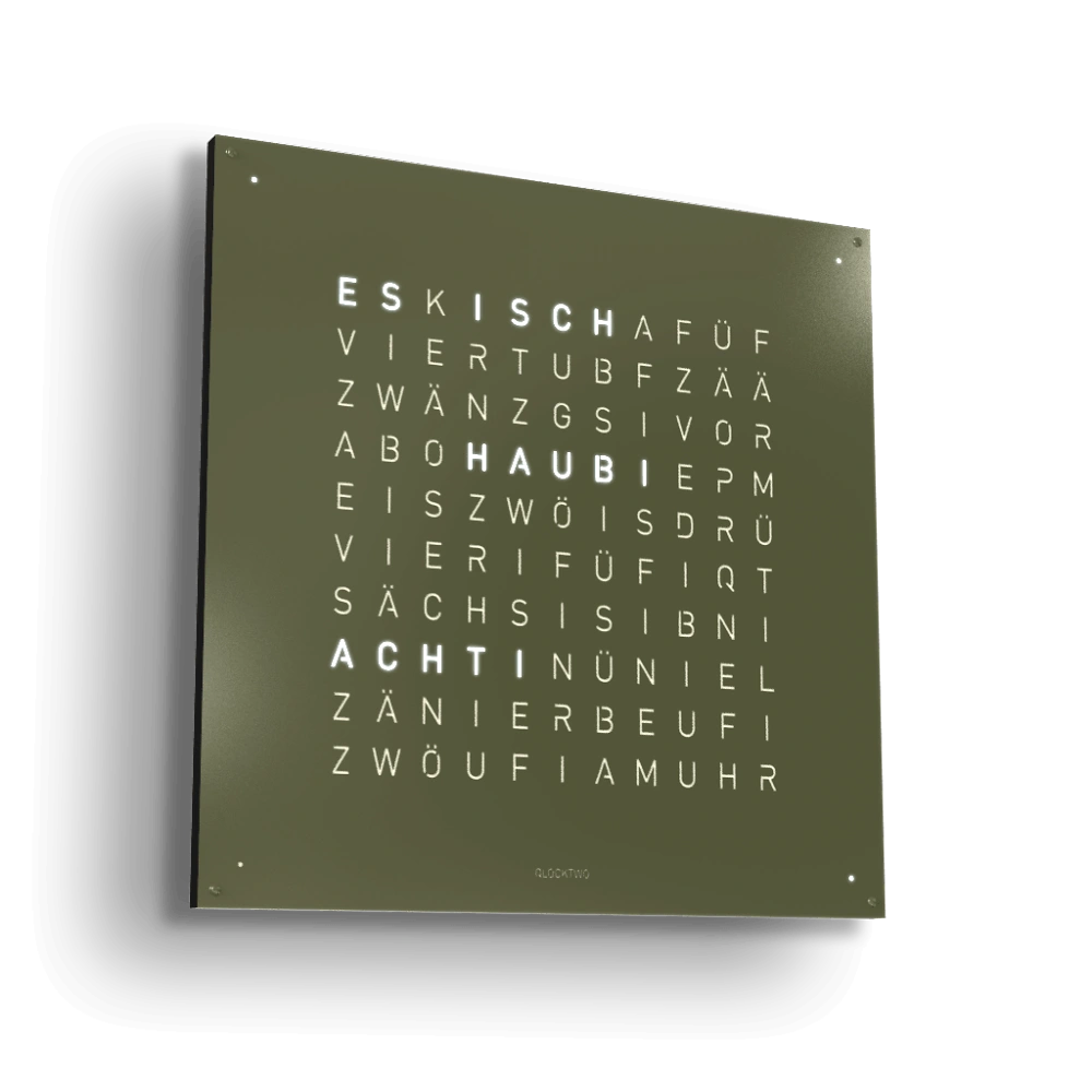 QLOCKTWO EARTH 90 - Olive