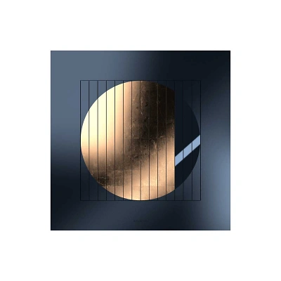 1 QLOCKTWO MOON 90 MIDNIGHT MOON GOLD frontal